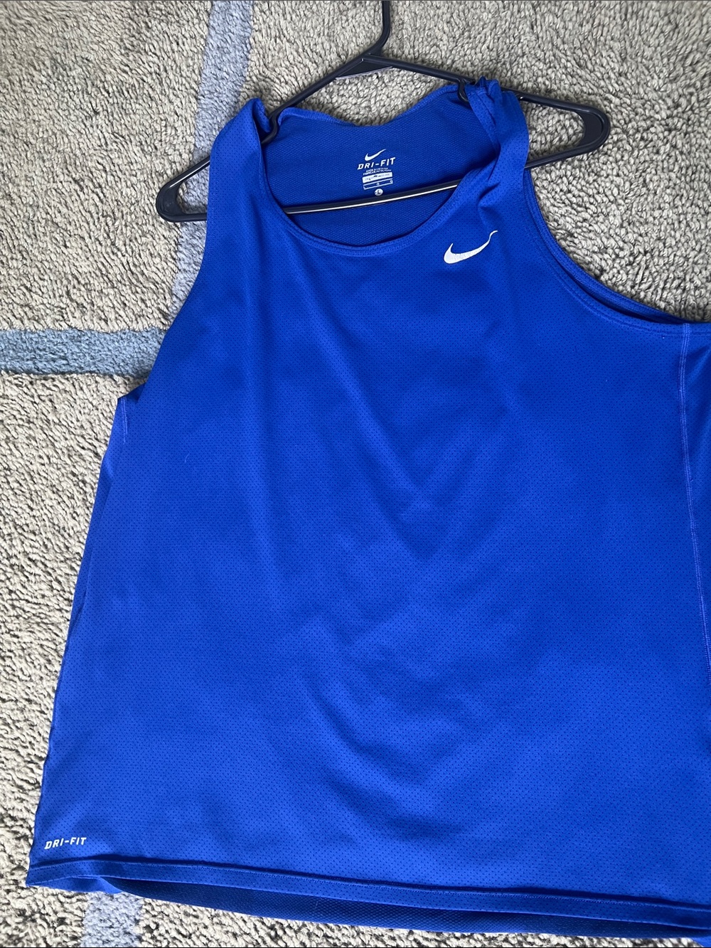 Nike Royal Blue Dri-FIT Athletic Tank Top